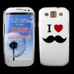 Wholesale Samsung Galaxy S3 I Love Mustache Design Case